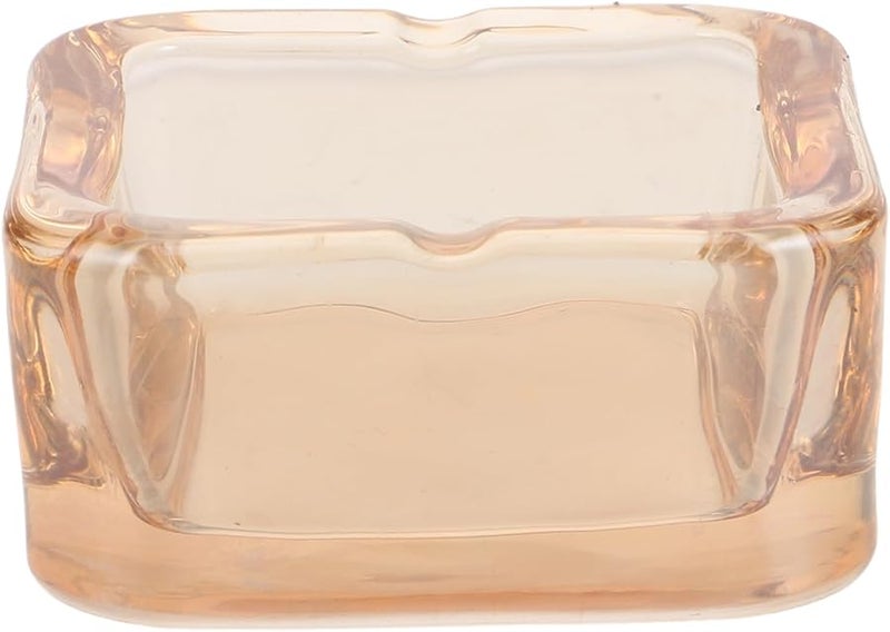 صحن رماد سيجار زجاجي بتصميم أوروبي للمنزل والمكتب والسيارة - صينية زخرفية متينة - Image 1